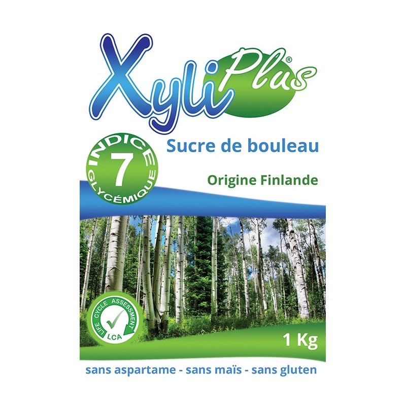 Glycémie - XYLITOL - 1 Kg - sucre de bouleau - XYLIPLUS - XyliPlus